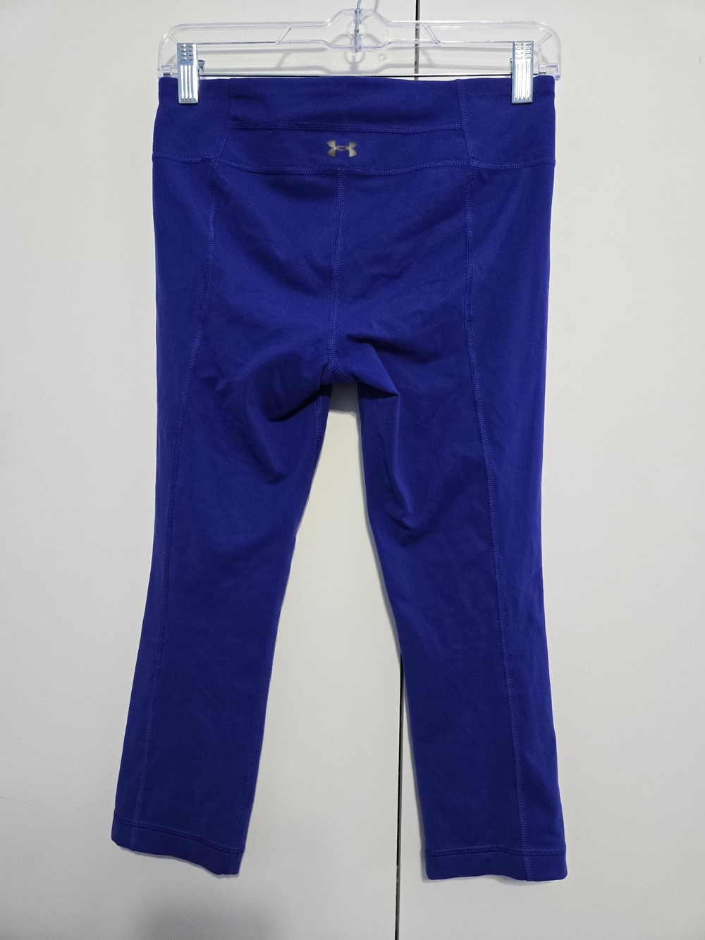 Under Armour Royal Blue Crop Leggings Womens M Athletic‎ Yoga Capri - Picture 3 of 4